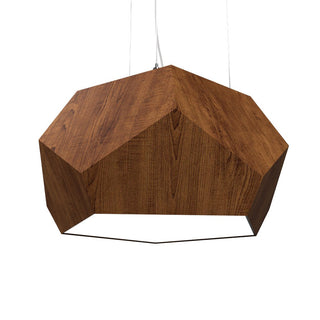Buy imbuia Facet Outdoor (Damp) Pendant by Accord Lighting