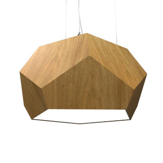 Buy louro-freijo Facet Outdoor (Damp) Pendant by Accord Lighting