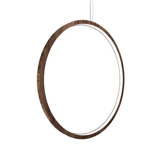 Buy american-walnut Frame Outdoor (Damp) Pendant by Accord Lighting