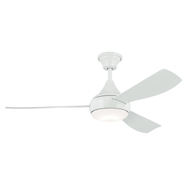 Ample Outdoor (Damp) Ceiling Fan with Light by Kichler