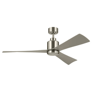 Buy brushed-stainless-steel-finish-with-silver-blades TRUE Outdoor (Damp) Ceiling Fan by Kichler