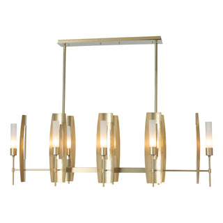 Buy ink-with-frosted-glass-fd-glass-and-frosted-shade Passage Pendant by Hubbardton Forge