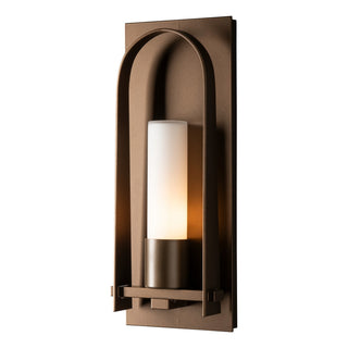Buy coastal-bronze-with-opal-glass-gg-glass-and-opal-shade Triomphe Sconce by Hubbardton Forge