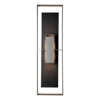 Buy coastal-burnished-steel-with-clear-glass-zm-glass Shadow Box Sconce by Hubbardton Forge
