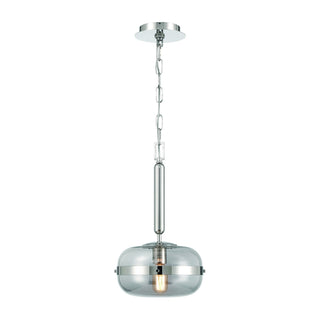 Buy polished-nickel-with-smoke-glass-globe-shade-glass-and-smoke-shade Nottingham Pendant by Eurofase