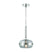 Polished Nickel with Smoke Glass Globe Shade Glass and Smoke Shade