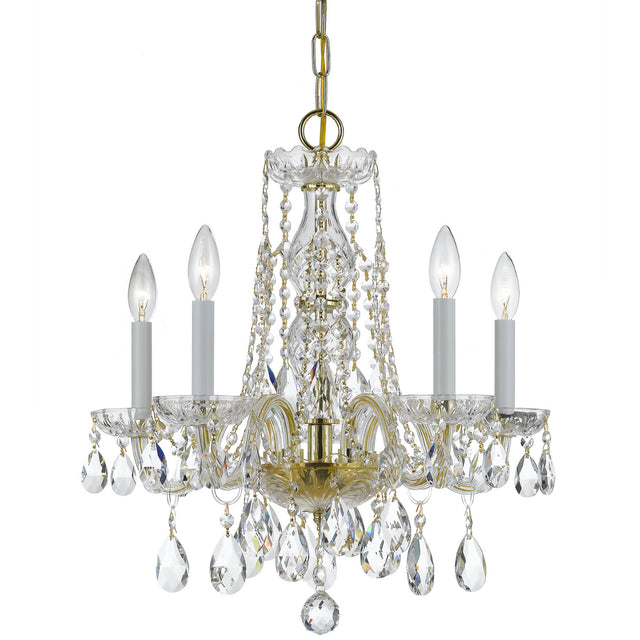 Traditional Crystal Outdoor (Damp) Mini Chandelier by Crystorama