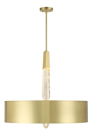 Buy brushed-brass-with-frosted-glass Drifting Droplets Outdoor (Damp) Pendant by George Kovacs