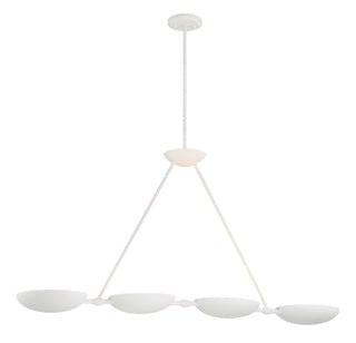 Buy piastra-white-with-steel-glass-and-white-shade Undertas Outdoor (Damp) Pendant by George Kovacs