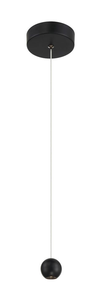 Buy coal-black Itty Outdoor (Damp) Mini Pendant by George Kovacs