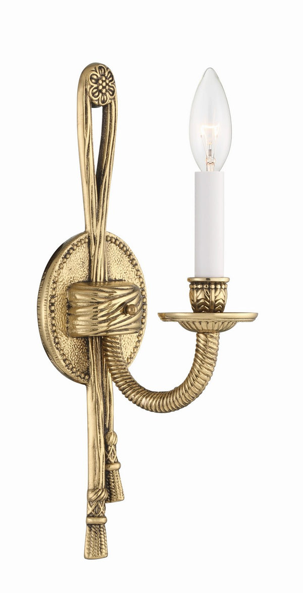 Cast Brass Wall Mount Outdoor (Damp) Wall Sconce by Crystorama