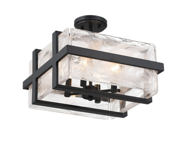 Cloud Break Outdoor (Damp) Semi Flush Mount Light by Minka-Lavery