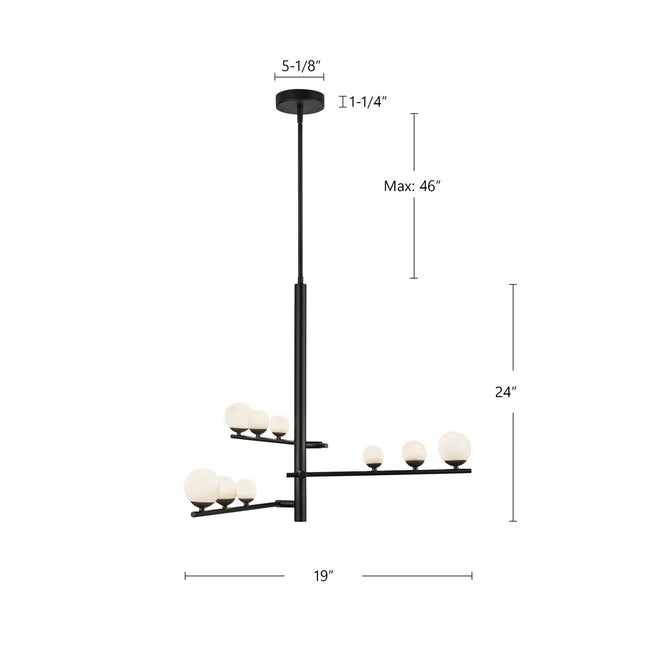 Kuzco Lighting-CH55524-BK/OP|ALT|1
