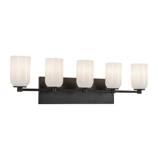 Buy black-glossy-opal-glass-and-opal-shade Nola Vanity by Kuzco Lighting