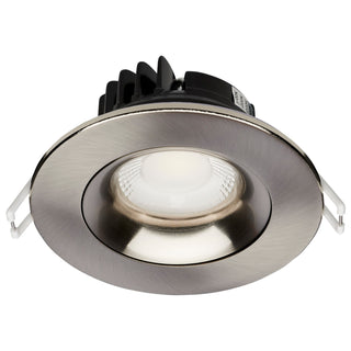 Buy brushed-nickel Satco 3in Trims Outdoor (Wet) LED Downlight