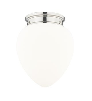 Buy polished-nickel-with-etched-opal-glass-and-opal-shade Gideon Outdoor (Damp) Flush Mount Ceiling Light by Z-Lite
