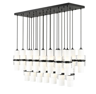 Buy matte-black-with-clear-etched-opal-glass-and-opal-shade Cayden Outdoor (Damp) Chandelier by Z-Lite