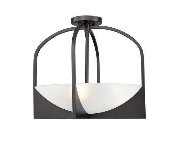 Devon Outdoor (Damp) Semi-Flush Mount Ceiling Light by Z-Lite