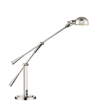 Buy polished-nickel-with-polished-nickel-glass Grammercy Park Table Lamp by Z-Lite