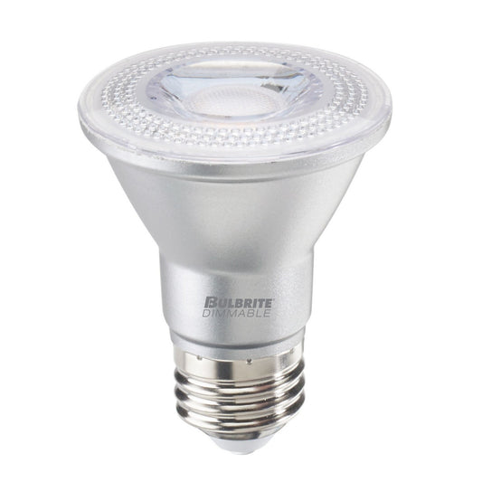 Reflector 7 Watt E26 PAR20 120V LED 2700k Light Bulb by Bulbrite – Finish: Clear – CRI: 80 – Beam Spread: 40.00 – Bulbrite-772752