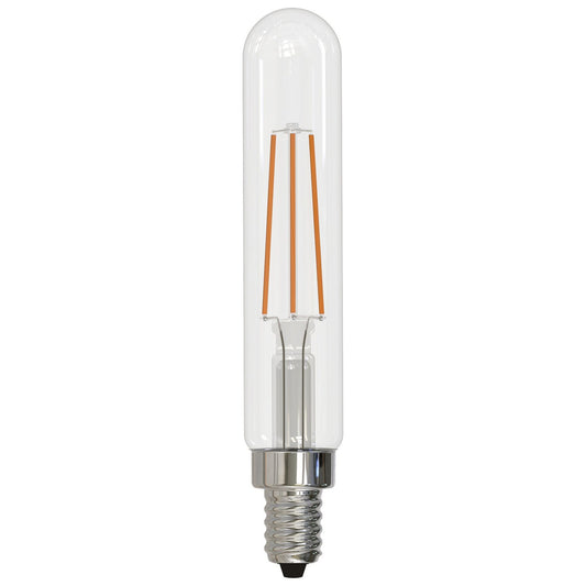 Tubular 4 Watt E12 T8 120V LED 2700k Light Bulb by Bulbrite – Finish: Clear – CRI: 90 – Beam Spread: 320.00 – Bulbrite-776723