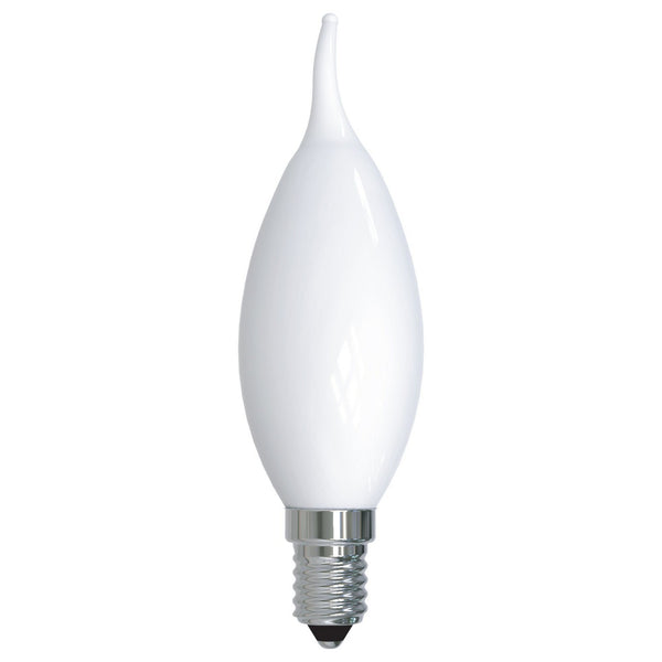 Flame Tip 5 Watt E12 CA10 120V LED 3000k Light Bulb by Bulbrite