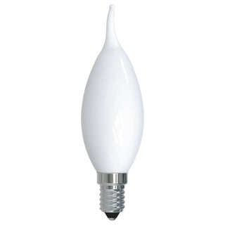 Flame Tip 4 Watt E12 CA10 120.00V LED 3000k Light Bulb by Bulbrite