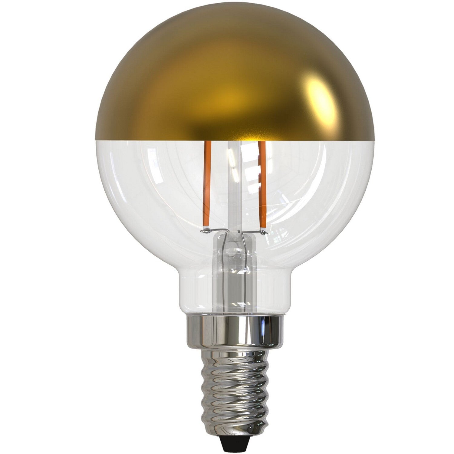 Light Bulb in Half Gold Finish by Bulbrite