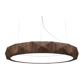 Buy american-walnut Facet Outdoor (Damp) Pendant by Accord Lighting