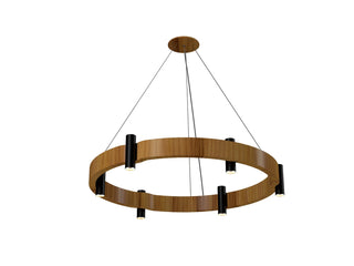 Buy teak Flow Outdoor (Damp) Pendant by Accord Lighting