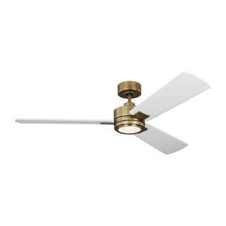 Buy hand-rubbed-antique-brass-and-matte-white-3hasm56habd 3-Blade Harris Ceiling Fan by Visual Comfort Fan