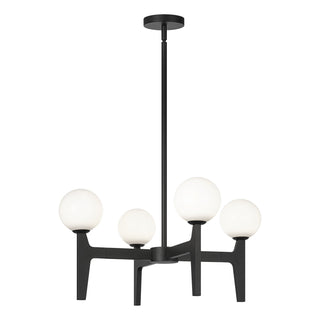 Buy matte-black-with-opal-glass-glass-and-white-shade Scriben Pendant by Matteo Lighting