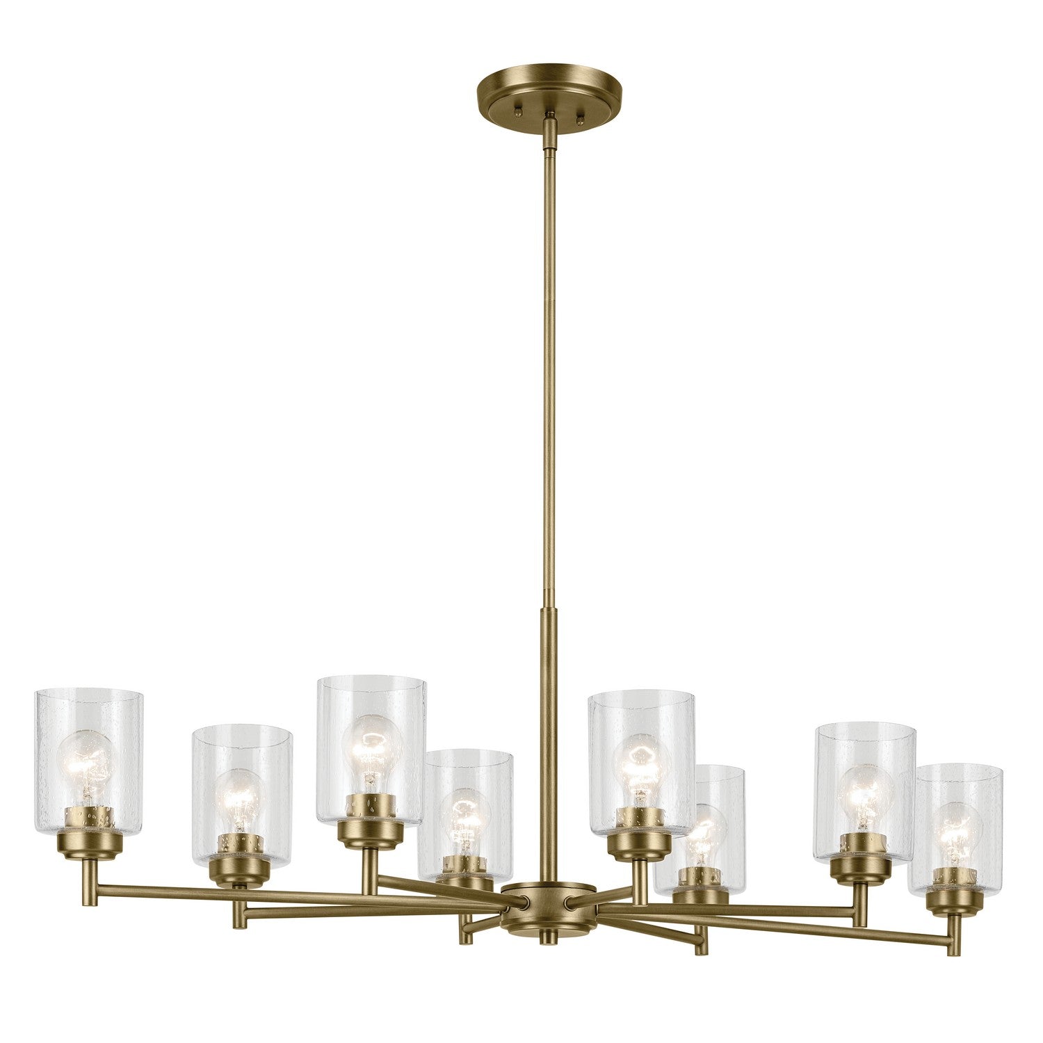 Kichler - 44035NBR - Eight Light Chandelier - Winslow - Natural Brass from Lighting & Bulbs Unlimited in Charlotte, NC