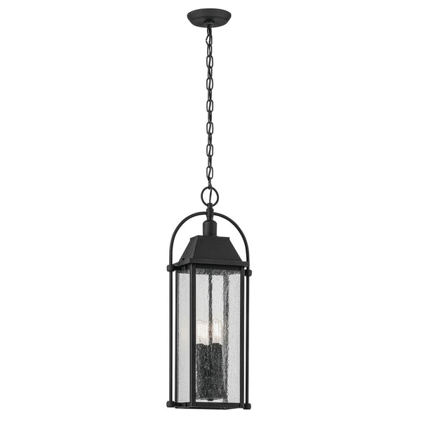 Kichler - 49718BKT - Four Light Outdoor Pendant - Harbor Row - Textured Black from Lighting & Bulbs Unlimited in Charlotte, NC