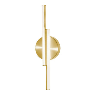 Buy satin-brass-and-white-shade Ella Outdoor (Damp) Wall Sconce by AFX Lighting