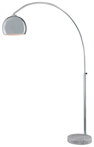 Buy chrome-with-chrome-glass-and-metal-shade George&#39;S Reading Room Floor Lamp by George Kovacs