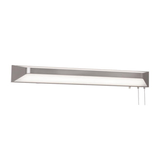 Buy satin-nickel-and-white-shade Cory Outdoor (Damp) Overbed Light by AFX Lighting
