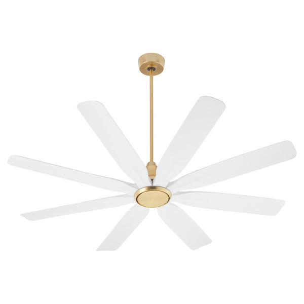Rosales Outdoor (Damp) Ceiling Fan with Light by Quorum