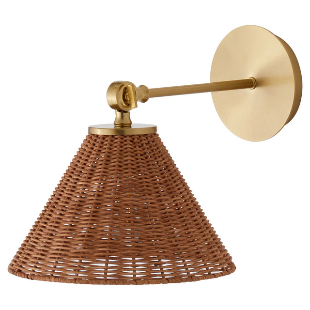Wicker Outdoor (Damp) Sconce by Quorum