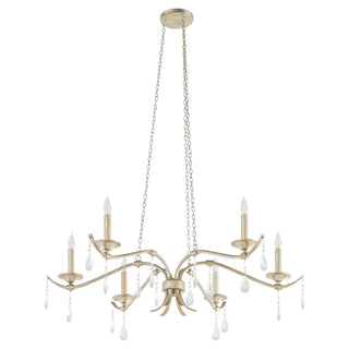 Buy aged-silver-leaf Lorelei Outdoor (Damp) Chandelier by Quorum