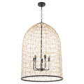 Rattan Outdoor (Damp) Pendant by Quorum