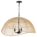 Rattan Outdoor (Damp) Pendant by Quorum