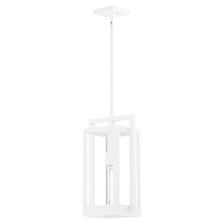 Buy white-with-clear-glass-and-clear-shade Marco Outdoor (Damp) Hanging Lanterns by Quorum