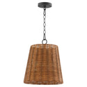 Wicker Outdoor (Damp) Pendant by Quorum