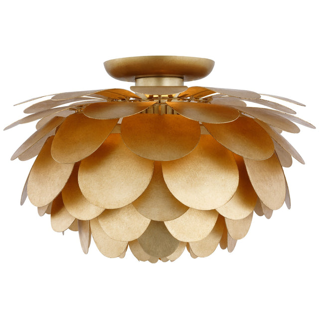 Cynara Outdoor (Damp) Flush Mount Ceiling Light by Visual Comfort Signature
