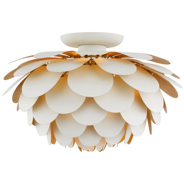 Cynara Outdoor (Damp) Flush Mount Ceiling Light by Visual Comfort Signature