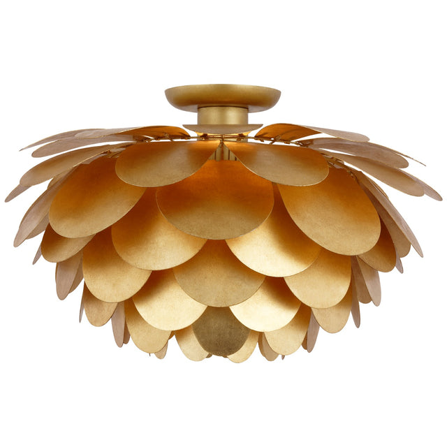 Cynara Outdoor (Damp) Flush Mount Ceiling Light by Visual Comfort Signature