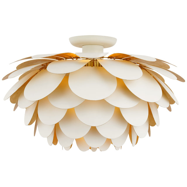 Cynara Outdoor (Damp) Flush Mount Ceiling Light by Visual Comfort Signature