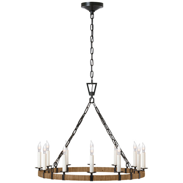Darlana Wrapped Outdoor (Damp) Chandelier by Visual Comfort Signature