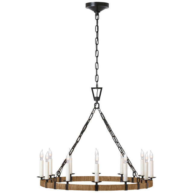 Darlana Wrapped Outdoor (Damp) Chandelier by Visual Comfort Signature